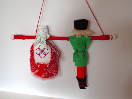 Wedding Couple Charm Slavic Doll