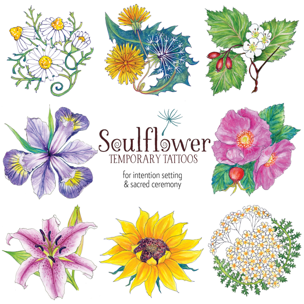 Soulflower Cards and Tattoos. 