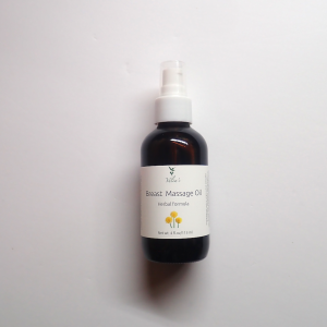 Breast health massage oil