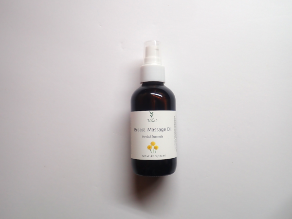 Breast health massage oil