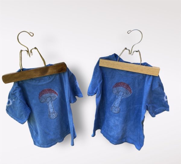 Indigo Block Print T-shirt - Image 2