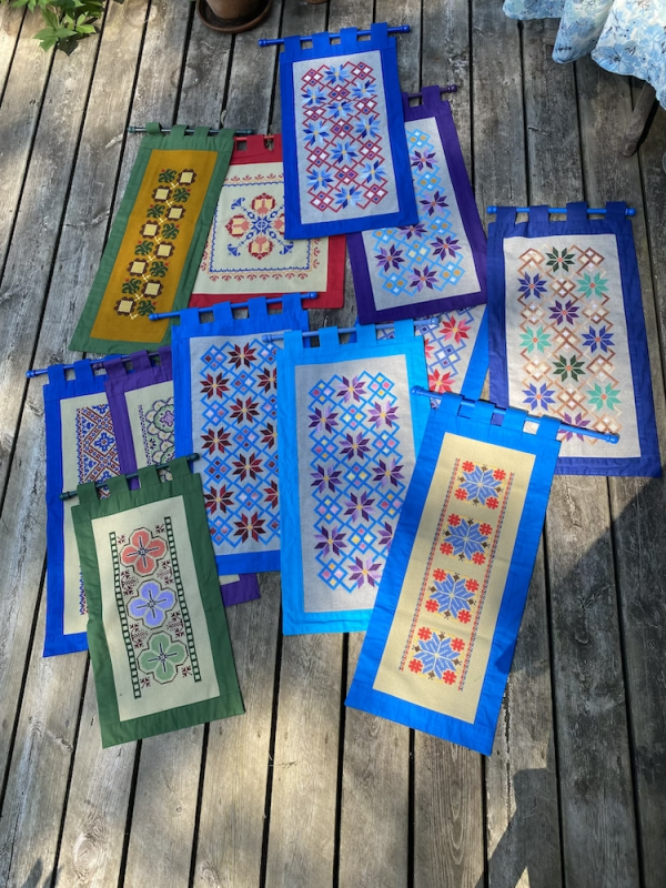Judy's Needle Art Banners